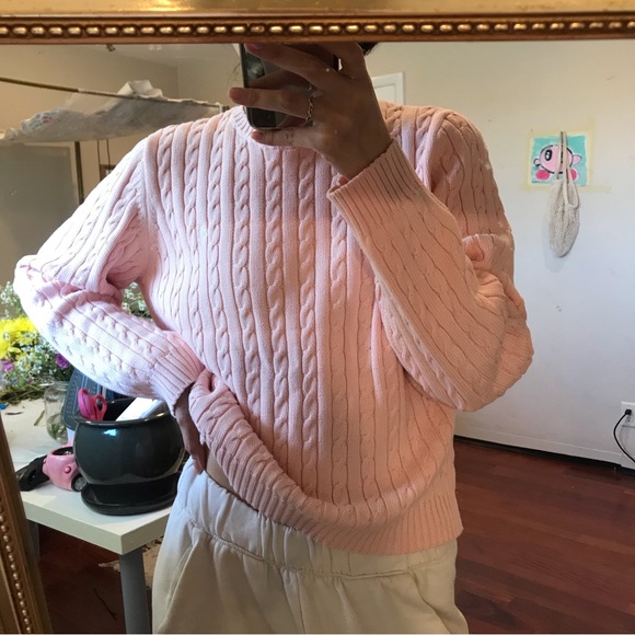 Brandy Melville Sweaters - Baby pink Ralph Lauren sweater